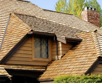 Крыша из сибирской лиственницы